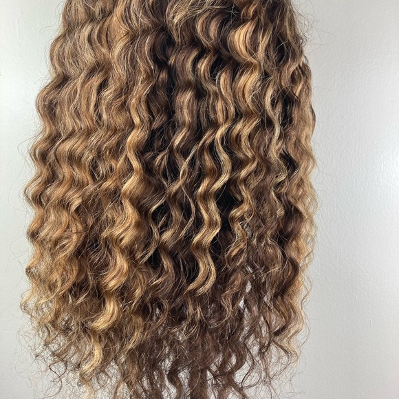 Highlight Blonde Deep Wave Human Hair Wig